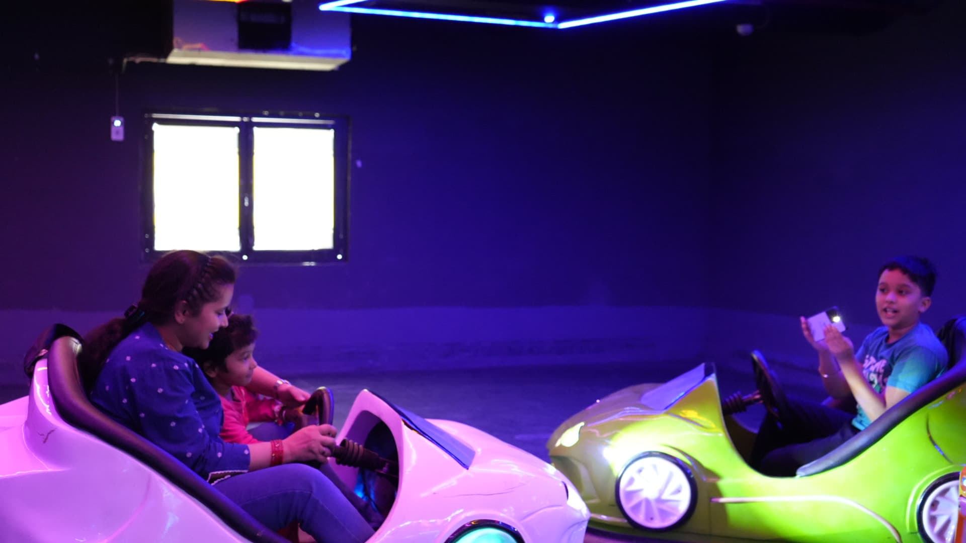 Bumper Cars action
