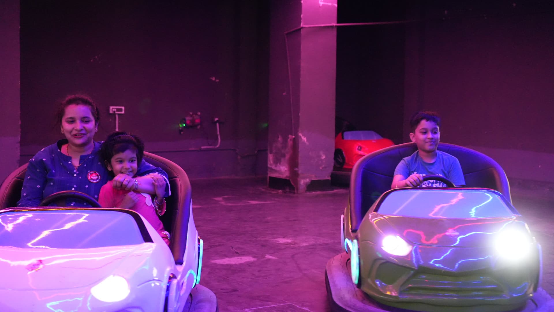 Bumper Cars action