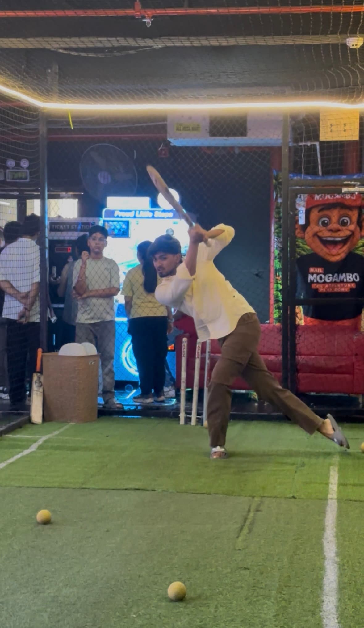 Cricket action