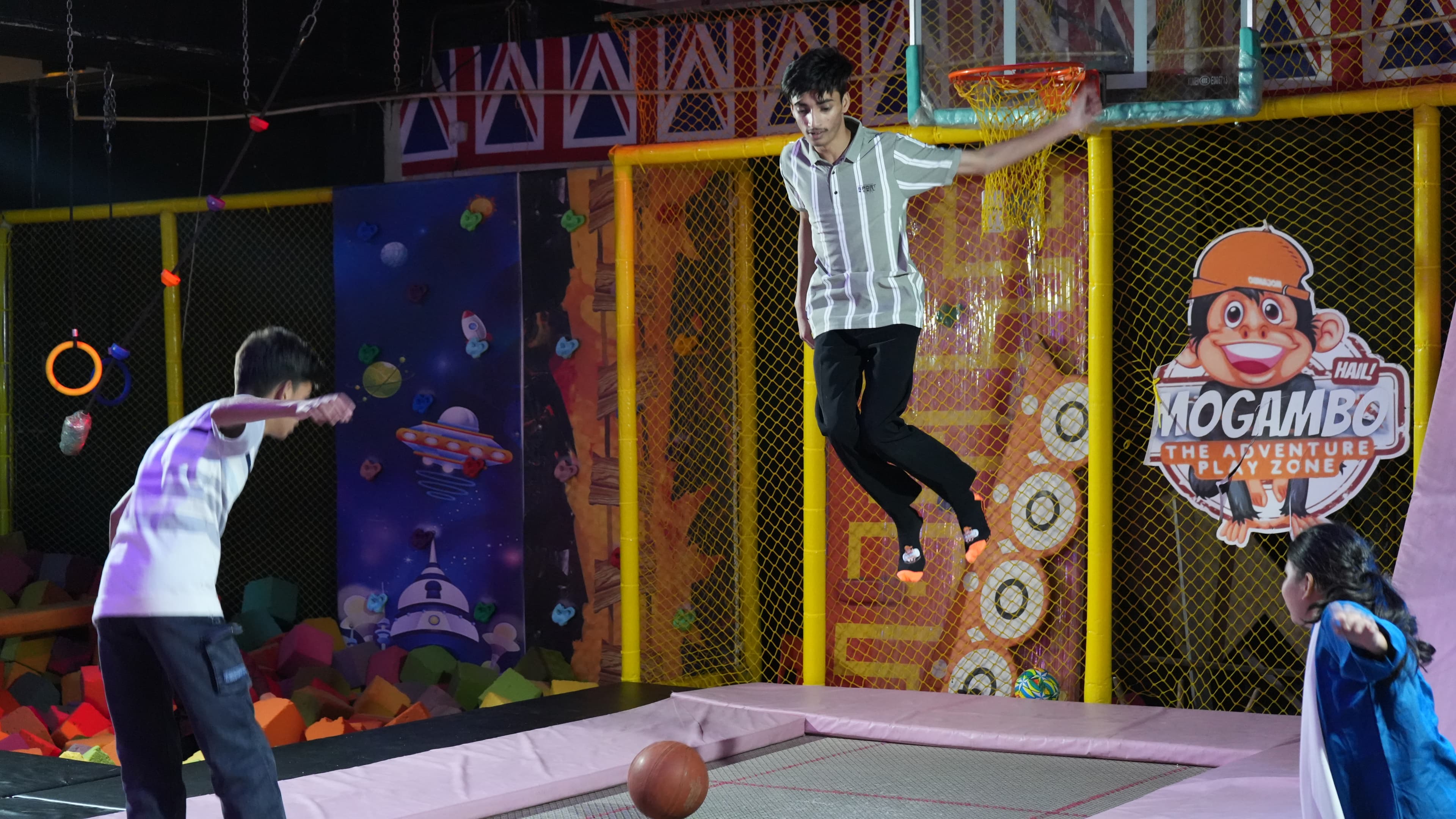 Trampoline action